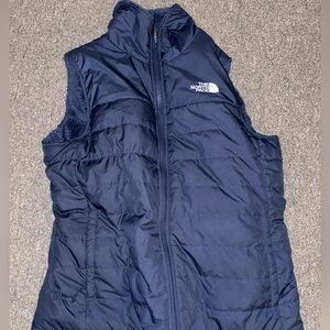 The North Face Reversible Blue Puffer Vest